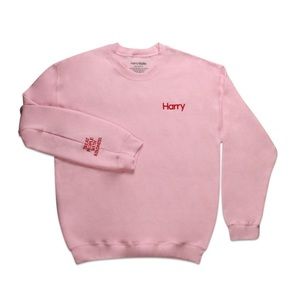 harry styles hs1 pink crewneck